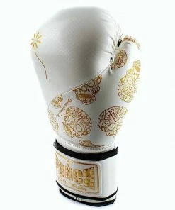 Punch Womens Boxing Gloves Skull Art White 12oz Limited Edition