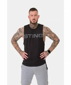 BOXING / MUAY THAI / MMA Sting Men's Titan Muscle Singlet - Black