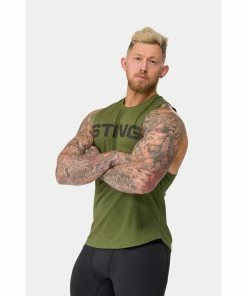 Sting Men's Titan Muscle Singlet - Khaki BOXING / MUAY THAI / MMA 11 Sting Men's Titan Muscle Singlet - Khaki BOXING / MUAY THAI / MMA