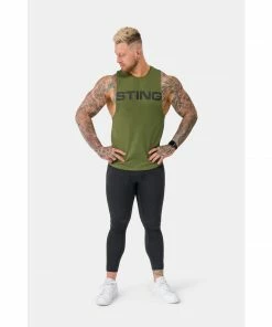Sting Men's Titan Muscle Singlet - Khaki BOXING / MUAY THAI / MMA 12 Sting Men's Titan Muscle Singlet - Khaki BOXING / MUAY THAI / MMA