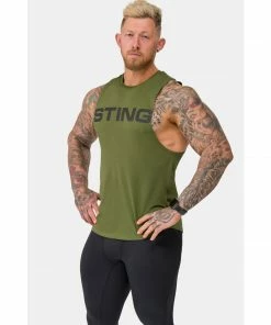 Sting Men's Titan Muscle Singlet - Khaki BOXING / MUAY THAI / MMA 10 Sting Men's Titan Muscle Singlet - Khaki BOXING / MUAY THAI / MMA