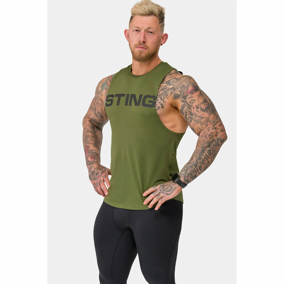 Sting Men's Titan Muscle Singlet - Khaki BOXING / MUAY THAI / MMA 5 Sting Men's Titan Muscle Singlet - Khaki BOXING / MUAY THAI / MMA