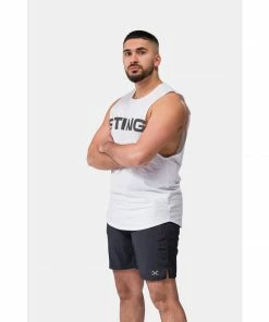 Sting Men's Titan Muscle Singlet - White BOXING / MUAY THAI / MMA