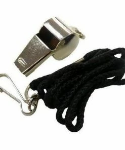 FUNCTIONAL FITNESS Madison Metal Whistle With Lanyard