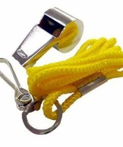 FUNCTIONAL FITNESS Madison Metal Whistle With Lanyard