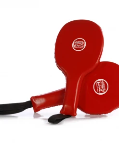 Punch Mexican Fuerte™ Boxing Focus Paddles Pads PAIR - Red BOXING / MUAY THAI / MMA
