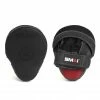 BOXING / MUAY THAI / MMA SMAI Elite85 Leather Focus Mitts Pads Pair Black And Red