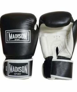 BOXING / MUAY THAI / MMA Madison Pro Sparring Leather Boxing Gloves - Black