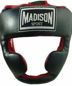 Madison Deluxe Full Face Headguard - Red Boxing