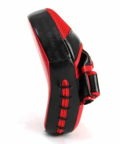SMAI Synthetic Alpha Focus Mits Pads Red And Black BOXING / MUAY THAI / MMA
