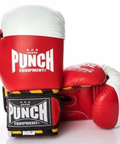 BOXING / MUAY THAI / MMA PUNCH Armadillo Safety V30 Premium Leather Boxing Sparring Gloves