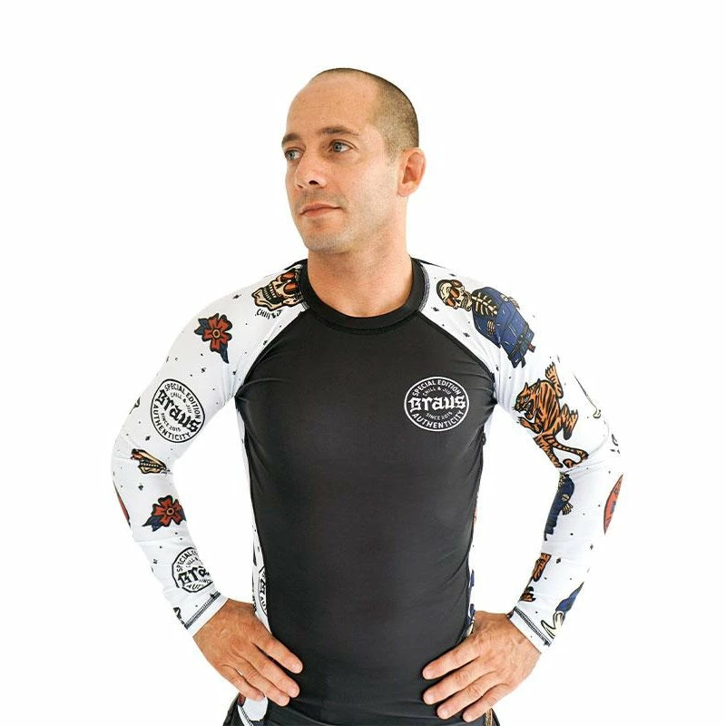 Braus Mens Chill & Jiu Rash Guard – Long Sleeve Gis 3 Braus Mens Chill & Jiu Rash Guard – Long Sleeve Gis