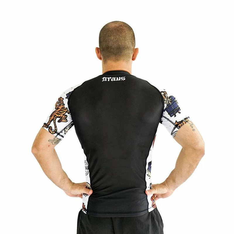 Gis Braus Mens Chill & Jiu Rash Guard – Short Sleeve 6 Gis Braus Mens Chill & Jiu Rash Guard – Short Sleeve