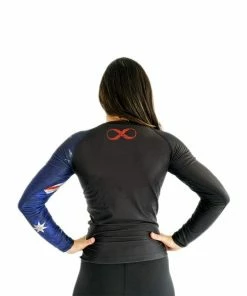 Braus Women’s Rash Guard Long Sleeve – Flags 21 Braus Women’s Rash Guard Long Sleeve – Flags