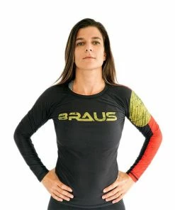 Braus Women’s Rash Guard Long Sleeve – Flags 23 Braus Women’s Rash Guard Long Sleeve – Flags