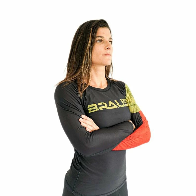 Braus Women’s Rash Guard Long Sleeve – Flags 13 Braus Women’s Rash Guard Long Sleeve – Flags