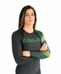 Braus Women’s Rash Guard Long Sleeve – Flags 16 Braus Women’s Rash Guard Long Sleeve – Flags