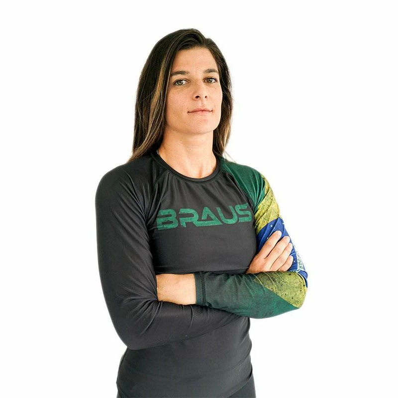 Braus Women’s Rash Guard Long Sleeve – Flags 5 Braus Women’s Rash Guard Long Sleeve – Flags