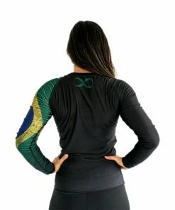Braus Women’s Rash Guard Long Sleeve – Flags 17 Braus Women’s Rash Guard Long Sleeve – Flags