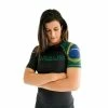 Braus Women’s Rash Guard Short Sleeve – Flags
