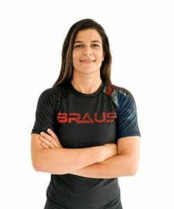 Braus Women’s Rash Guard Short Sleeve – Flags