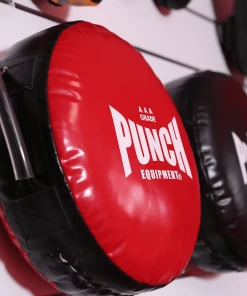 PUNCH Deluxe Red Round Boxing Shield 3.5kg Custom Handles AAA Rated BOXING / MUAY THAI / MMA 8 PUNCH Deluxe Red Round Boxing Shield 3.5kg Custom Handles AAA Rated BOXING / MUAY THAI / MMA