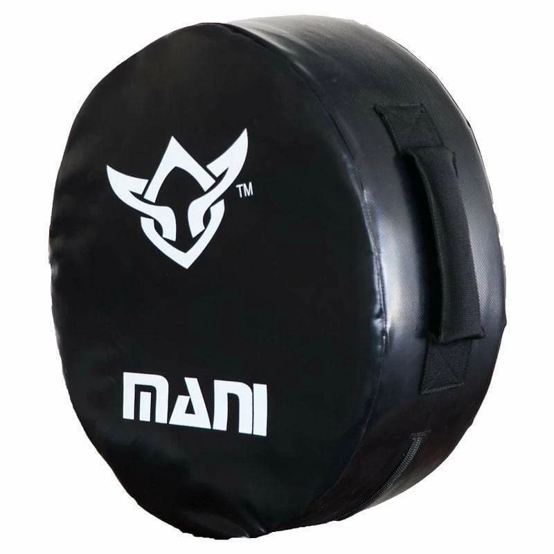 BOXING / MUAY THAI / MMA Mani Lightweight Round Kick Punch Shield Large - Black 3 BOXING / MUAY THAI / MMA Mani Lightweight Round Kick Punch Shield Large - Black