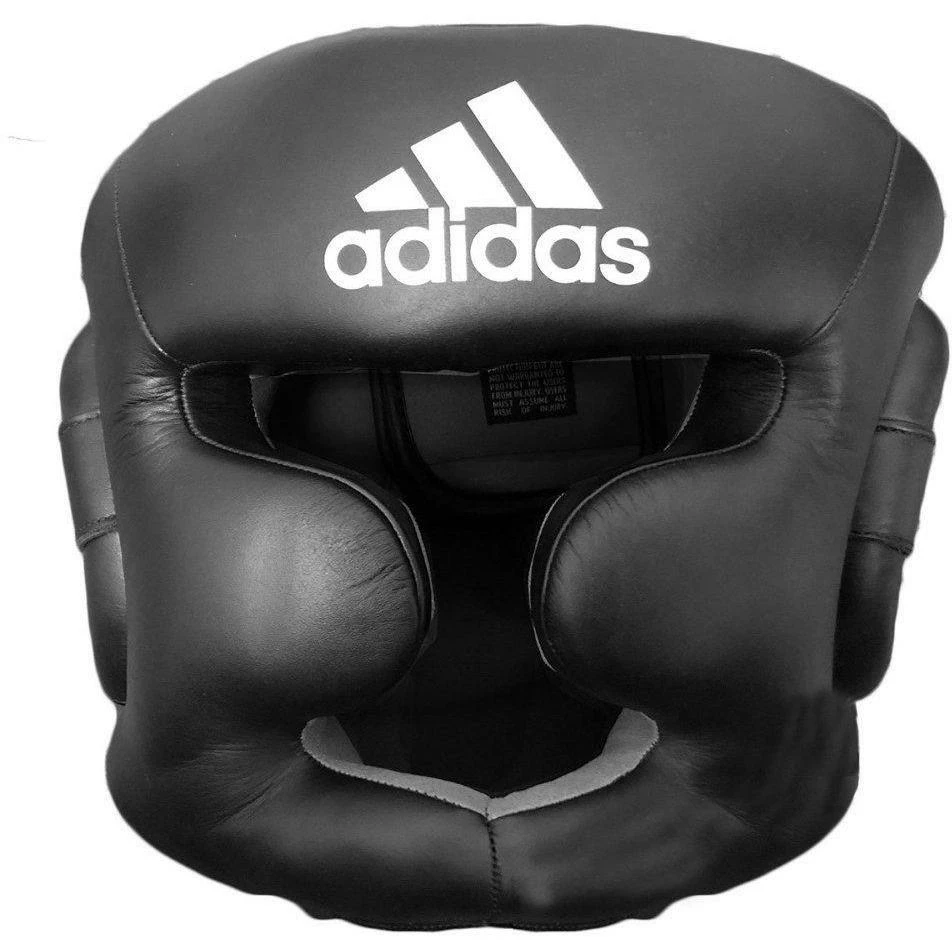Adidas Leather Super Pro Training Full Face Head Gear Guard Black Red BOXING / MUAY THAI / MMA 3 Adidas Leather Super Pro Training Full Face Head Gear Guard Black Red BOXING / MUAY THAI / MMA