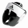 Adidas Response Full Face Head Gear Guard Black & White 2 Adidas Response Full Face Head Gear Guard Black & White