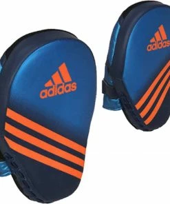 Adidas Speed Training Focus Mitts Punch Pads Metallic Blue BOXING / MUAY THAI / MMA