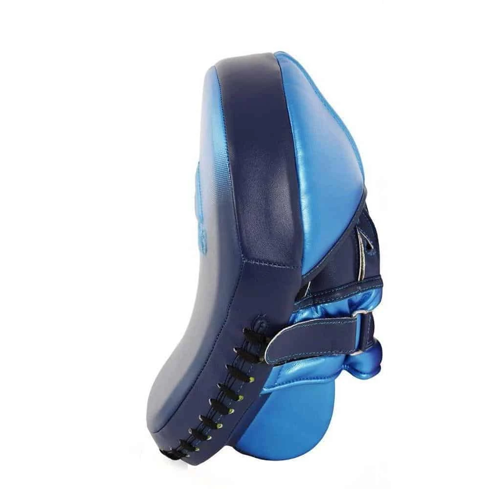 Adidas Short Curved Super Focus Mitt Punch Pads 3D Metallic Blue Boxing Training 5 Adidas Short Curved Super Focus Mitt Punch Pads 3D Metallic Blue Boxing Training