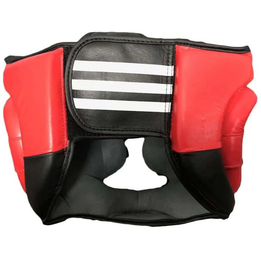 Adidas Leather Super Pro Training Full Face Head Gear Guard Black Red BOXING / MUAY THAI / MMA 6 Adidas Leather Super Pro Training Full Face Head Gear Guard Black Red BOXING / MUAY THAI / MMA