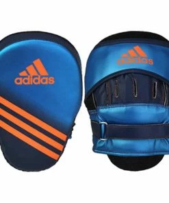 Adidas Speed Training Focus Mitts Punch Pads Metallic Blue BOXING / MUAY THAI / MMA