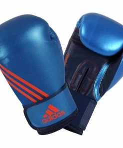 Adidas Speed 100 Boxing Gloves 10oz 12oz Metallic Blue BOXING / MUAY THAI / MMA