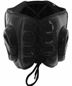 Adidas Hybrid Lace Up Boxing Head / Chin Gear Guard Black & Yellow
