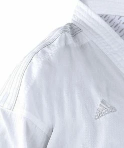 Adidas Kumite Fighter Karate Gi Uniform White Stripes