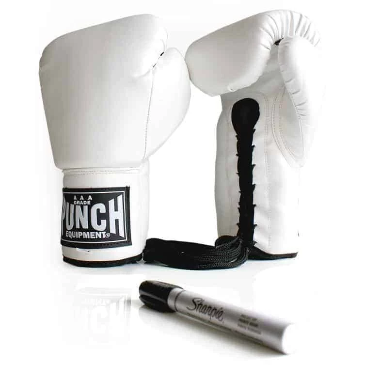 PUNCH White Autograph / Signature Merchandise Display Boxing Gloves 3 PUNCH White Autograph / Signature Merchandise Display Boxing Gloves