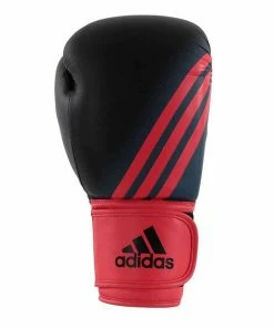Adidas Womens Speed 100 Boxing Gloves 10oz 12oz Black & Red BOXING / MUAY THAI / MMA
