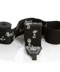 Punch On! Stretch Stick Art Boxing Hand Wraps 4M PAIR – Black BOXING / MUAY THAI / MMA 9 Punch On! Stretch Stick Art Boxing Hand Wraps 4M PAIR – Black BOXING / MUAY THAI / MMA