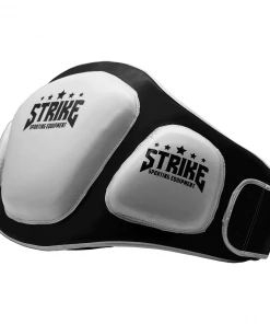 BOXING / MUAY THAI / MMA STRIKE V2 Professional JUMBO Belly Pad Guard Shield Protector MMA / Muay Thai Red/White