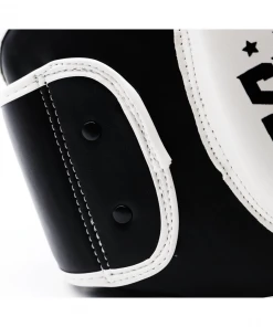 BOXING / MUAY THAI / MMA STRIKE V2 Professional JUMBO Belly Pad Guard Shield Protector MMA / Muay Thai Red/White