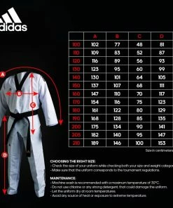 Adidas Taekwondo Uniform Gi Dobok Adichamp III Black V Climacool MARTIAL ARTS