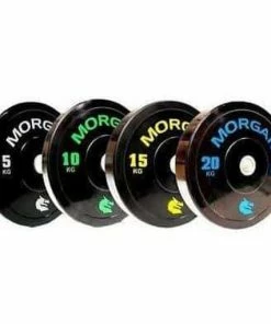 100KG Morgan Olympic Bumper Weight Plates Bulk Pack Gym Set WEIGHTLIFTING