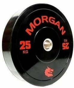 WEIGHTLIFTING MORGAN 25KG Olympic Bumper Weight Plates Gym Set (PAIR) 2x 25KG