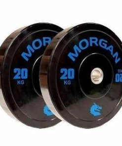MORGAN 20KG Olympic Bumper Weight Plates Gym Set (PAIR) 2x 20KG
