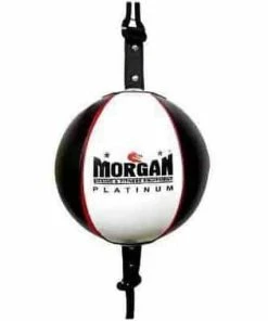 Morgan 8inch Platinum Leather Floor To Ceiling Punching Bag W/ Adjustable Straps