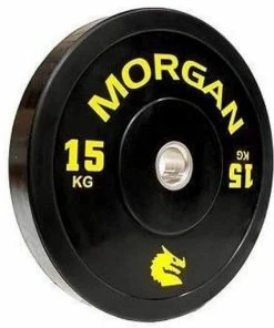 MORGAN 15KG Olympic Bumper Weight Plates Gym Set (PAIR) 2x 15KG WEIGHTLIFTING