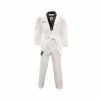 SMAI TKD Uniform 8oz Ribbed Student Dobok (Black V-Neck) Gi + White Belt MARTIAL ARTS
