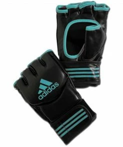 Adidas Training Grappling Gloves Mitts MMA Gloves Black & Blue [S/M/L/XL]