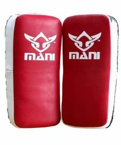 Mani Tuffx Muay Thai Kick Pads PAIR Red BOXING / MUAY THAI / MMA